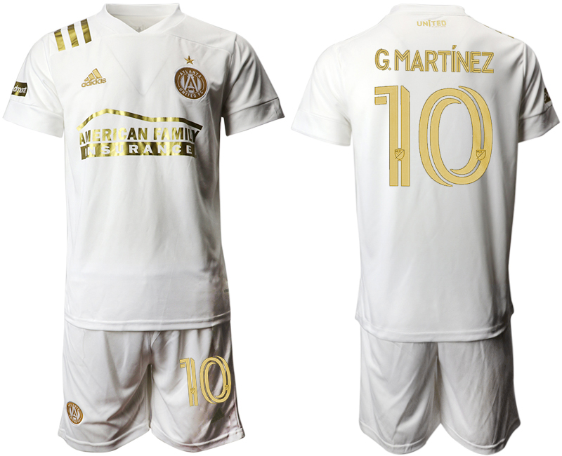 Men 2020-2021 club Atlanta Union away #10 white Soccer Jerseys